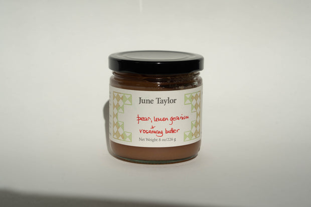 June Taylor Fox Hill Pear, Lemon Geranium, and Rosemary Butter