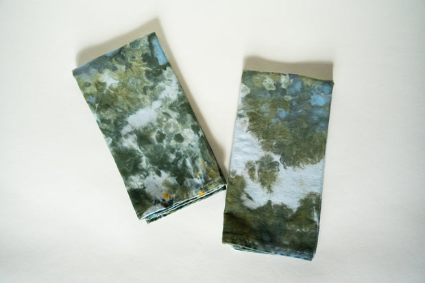 Una Ice Dyed Napkin Set in Forest